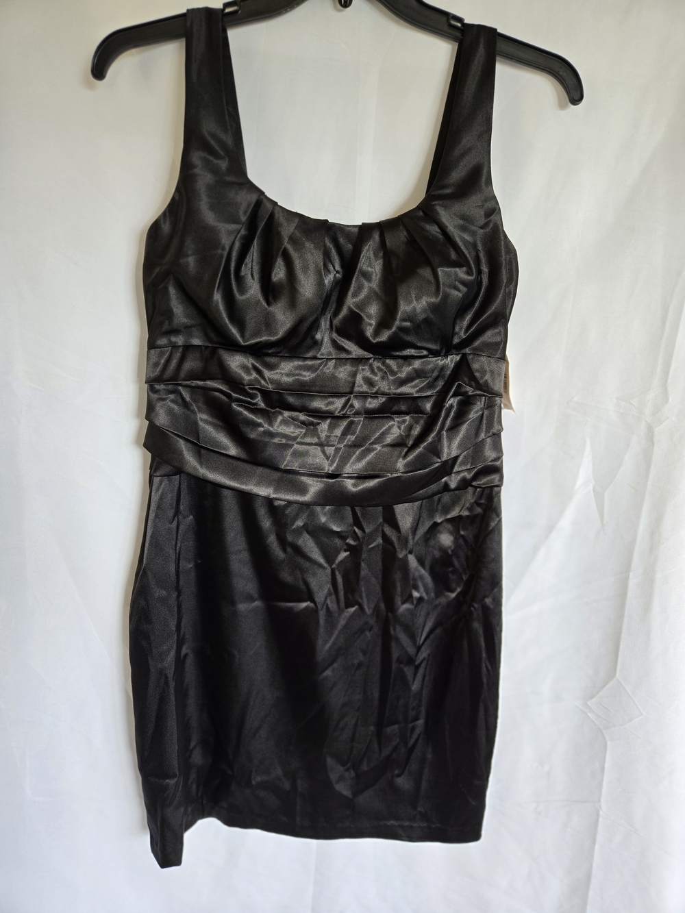 Dressbarn Collection black satin cocktail dress Women's Size 12